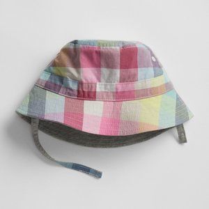 NEW Baby Gap Summer Plaid Bucket Hat Size 6-12 12M